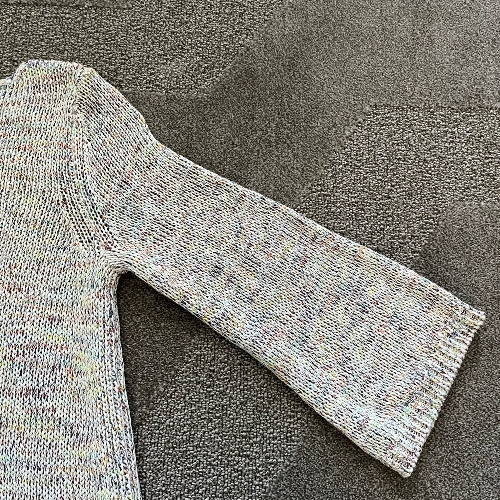 Loft Rainbow & White Variegated Sweater - Picture 3 of 9